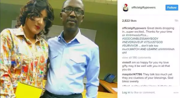 #BBNaija: Did Gifty Just Signed A Deal With MTN ?